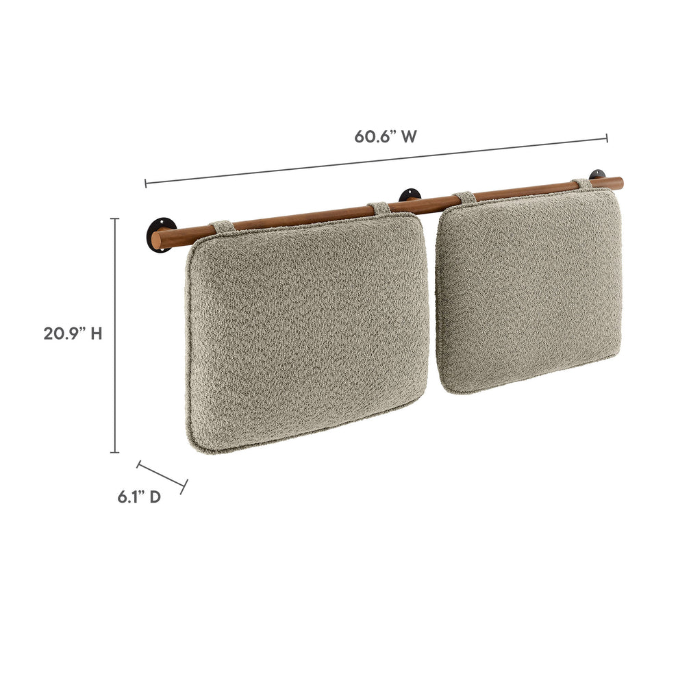 Anela Wall-Mounted Chenille Upholstered Queen Headboard by Modway | Headboards | Modishstore - 24