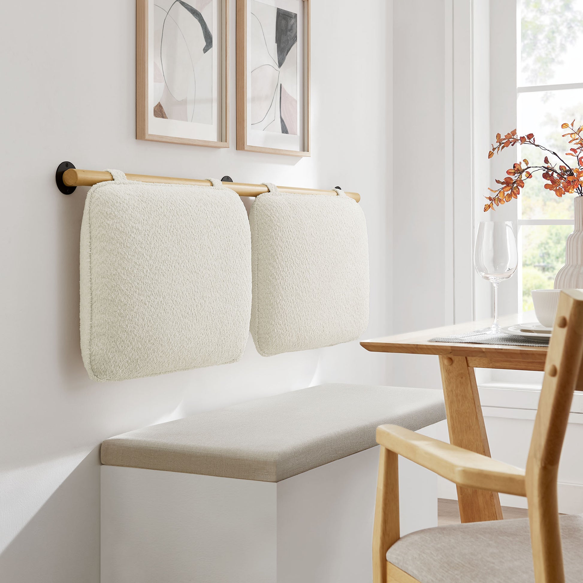 Anela Wall-Mounted Chenille Upholstered King Size Headboard by Modway | Headboards | Modishstore - 1