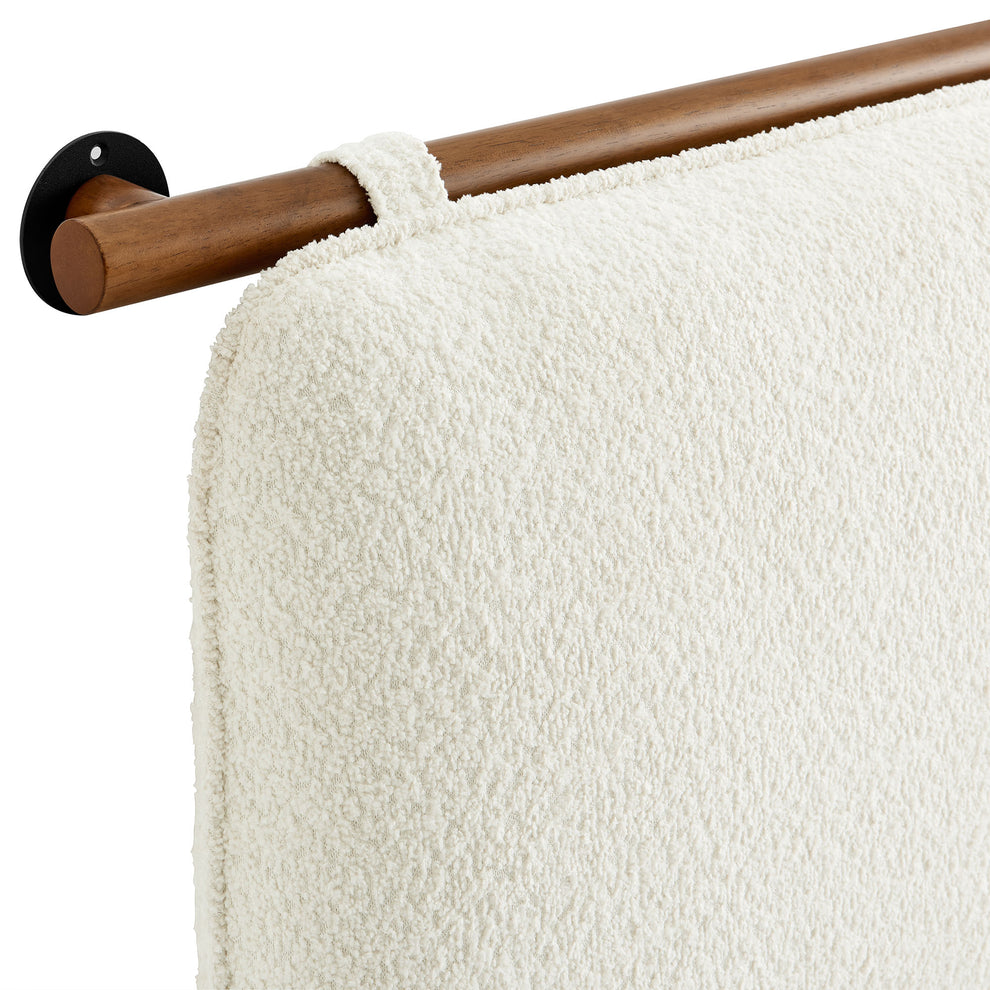 Anela Wall-Mounted Chenille Upholstered King Size Headboard by Modway | Headboards | Modishstore - 11