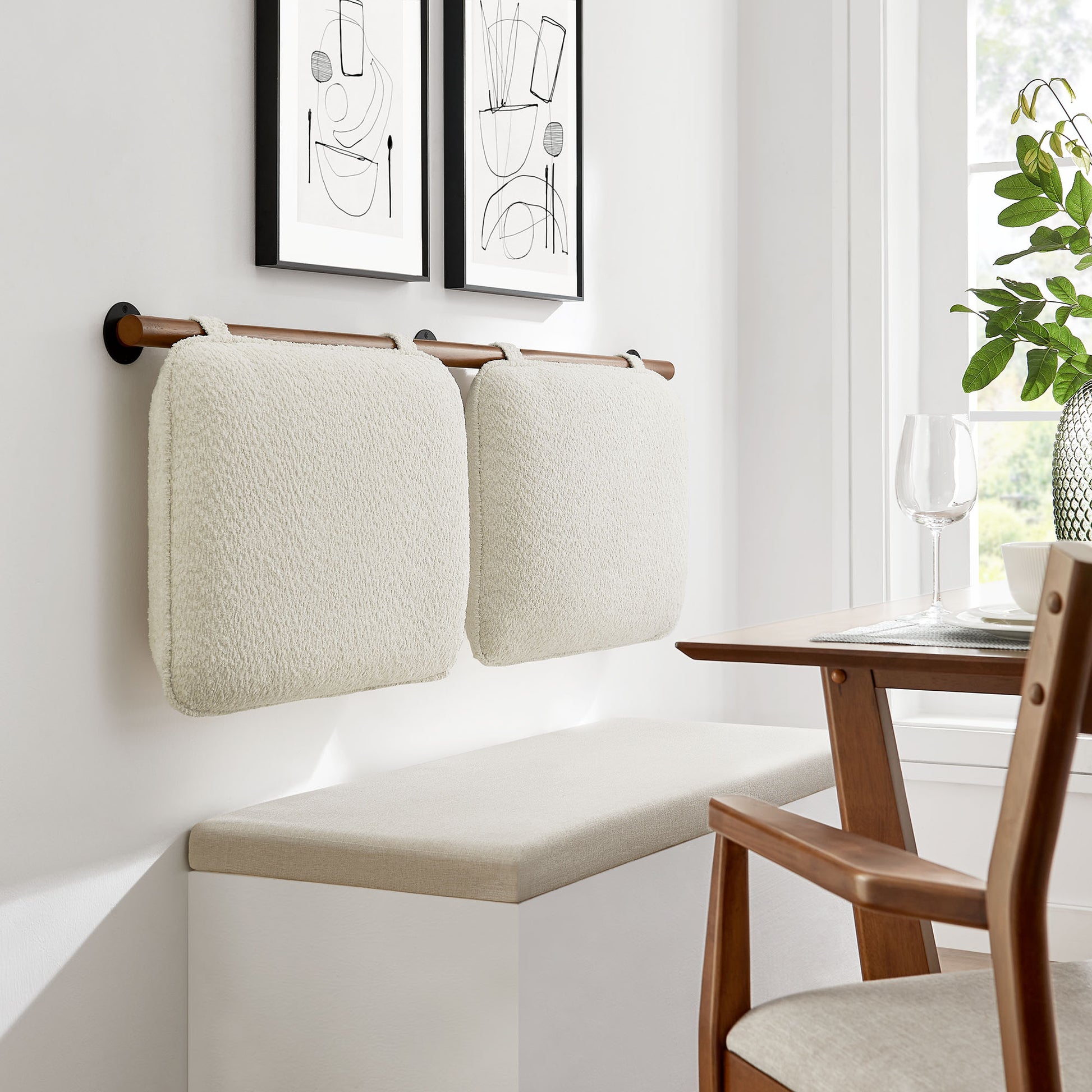 Anela Wall-Mounted Chenille Upholstered King Size Headboard by Modway | Headboards | Modishstore - 12