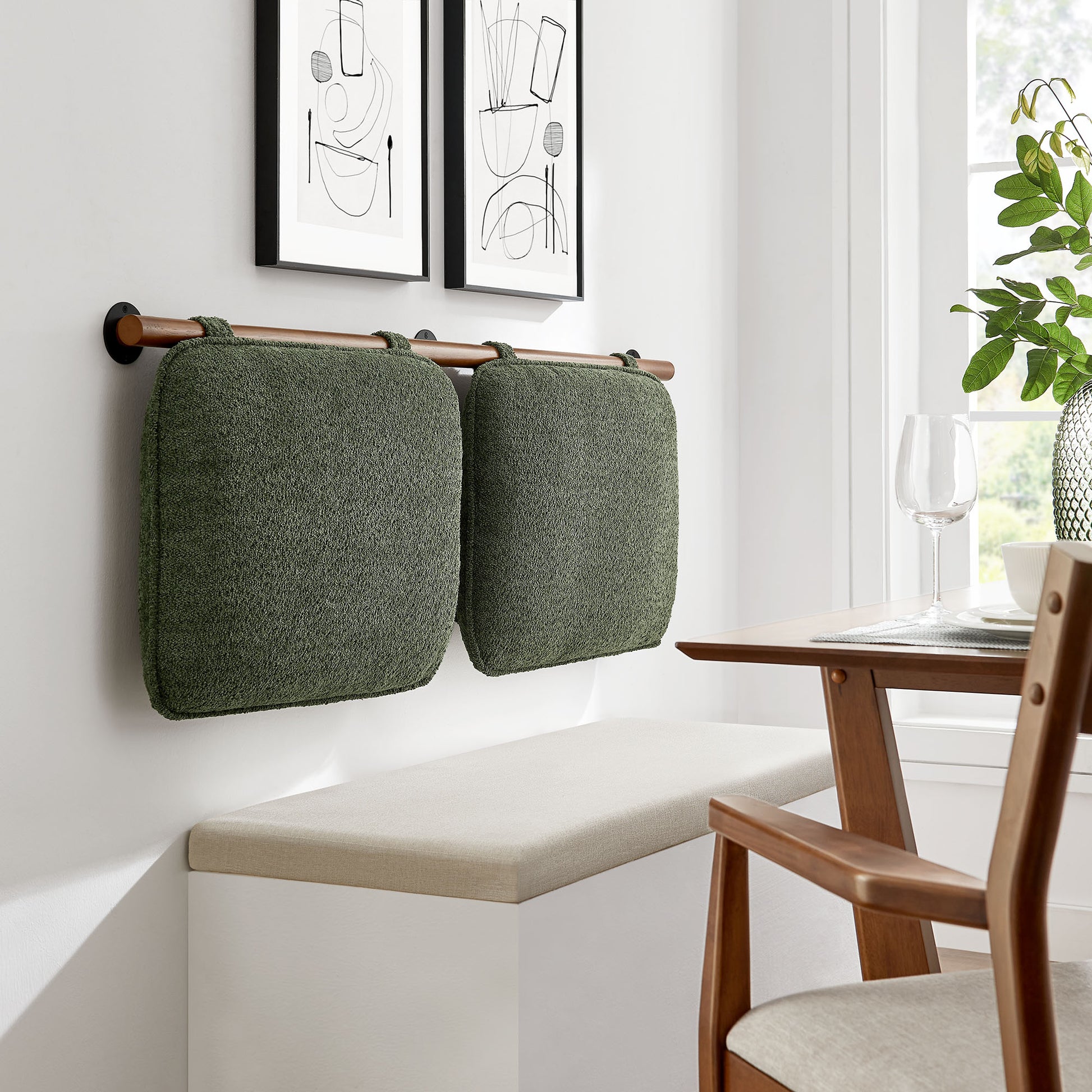 Anela Wall-Mounted Chenille Upholstered King Size Headboard by Modway | Headboards | Modishstore - 28