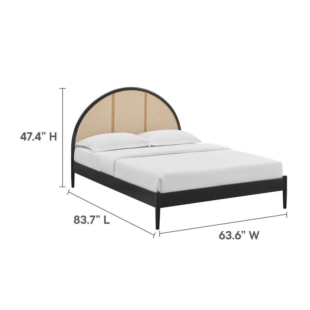 Odette Queen Arched Rattan Cane Platform Bed by Modway | Beds | Modishstore - 10