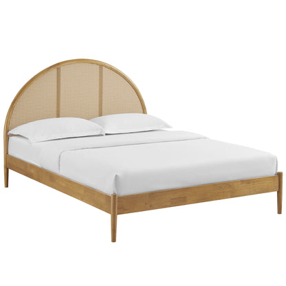 Odette Queen Arched Rattan Cane Platform Bed by Modway | Beds | Modishstore - 11
