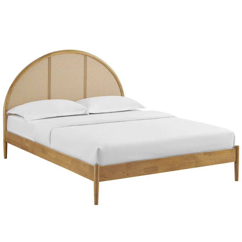 Odette Queen Arched Rattan Cane Platform Bed by Modway | Beds | Modishstore - 11