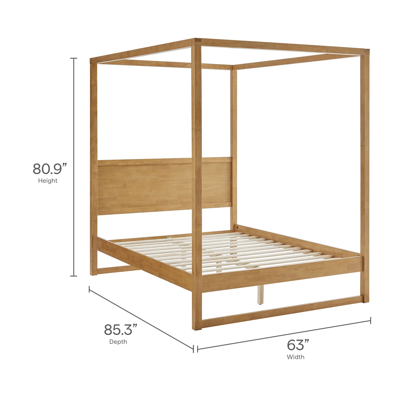 Alva Queen Wood Canopy Platform Bed by Modway | Beds | Modishstore - 10