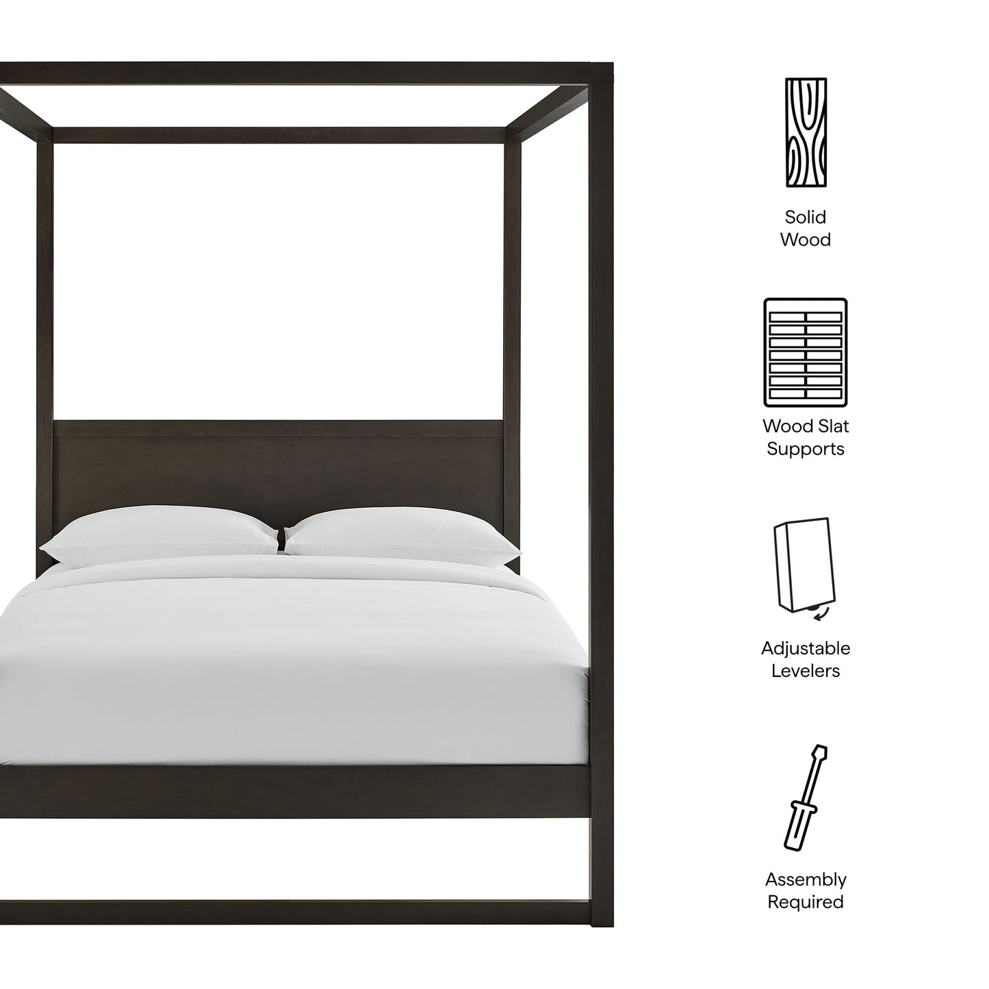 Alva Queen Wood Canopy Platform Bed by Modway | Beds | Modishstore - 19
