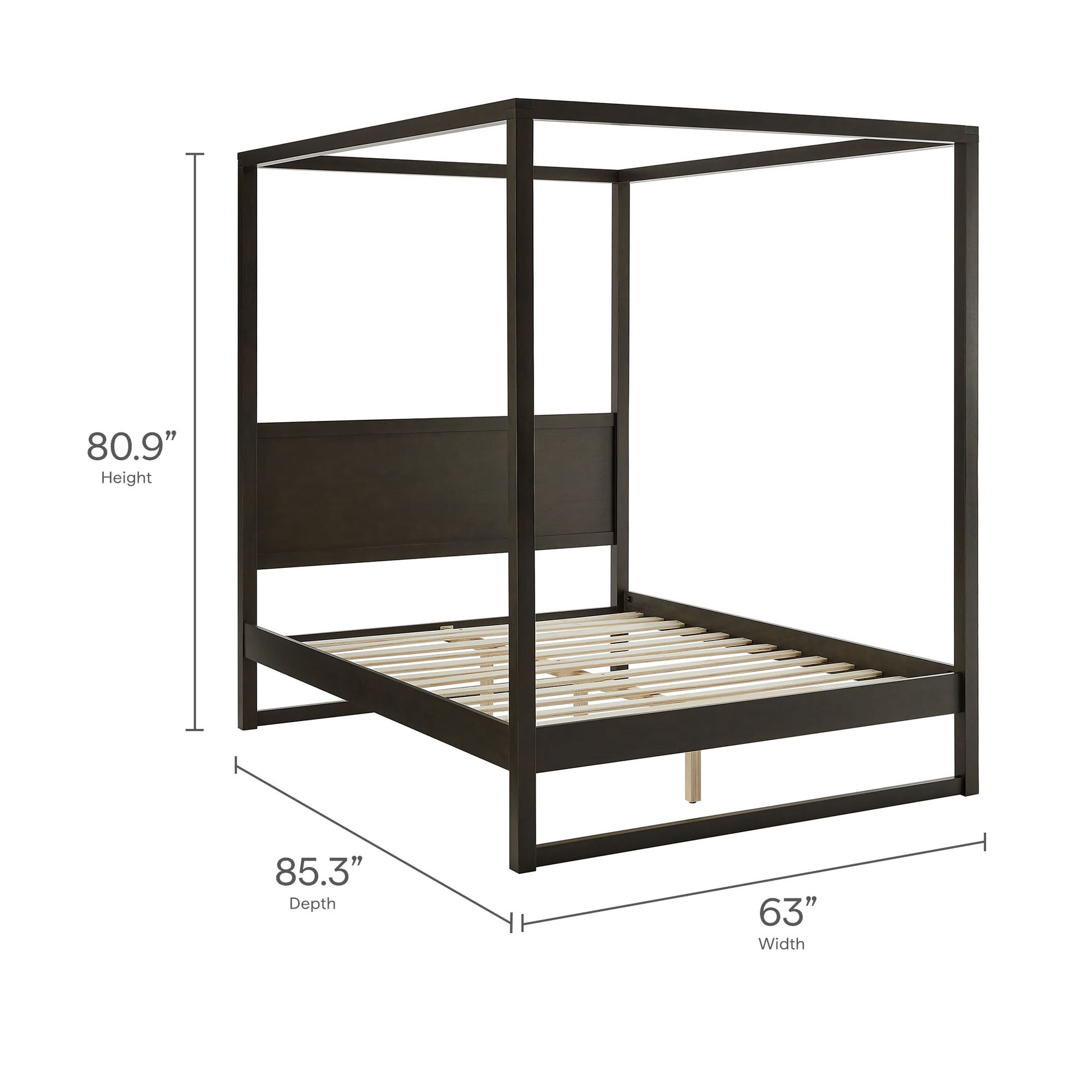 Alva Queen Wood Canopy Platform Bed by Modway | Beds | Modishstore - 20