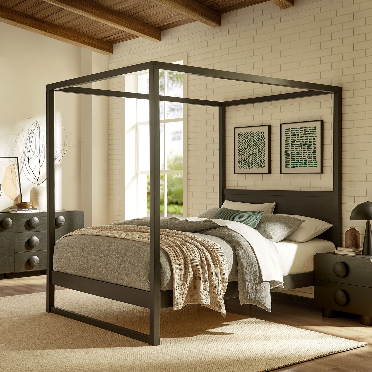 Alva King Wood Canopy Platform Bed by Modway | Beds | Modishstore - 18