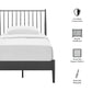 Adair Spindle Metal Twin Platform Bed by Modway | Beds | Modishstore - 8