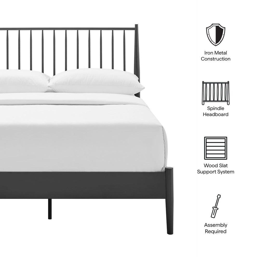 Adair Spindle Metal Full Platform Bed by Modway | Beds | Modishstore - 8