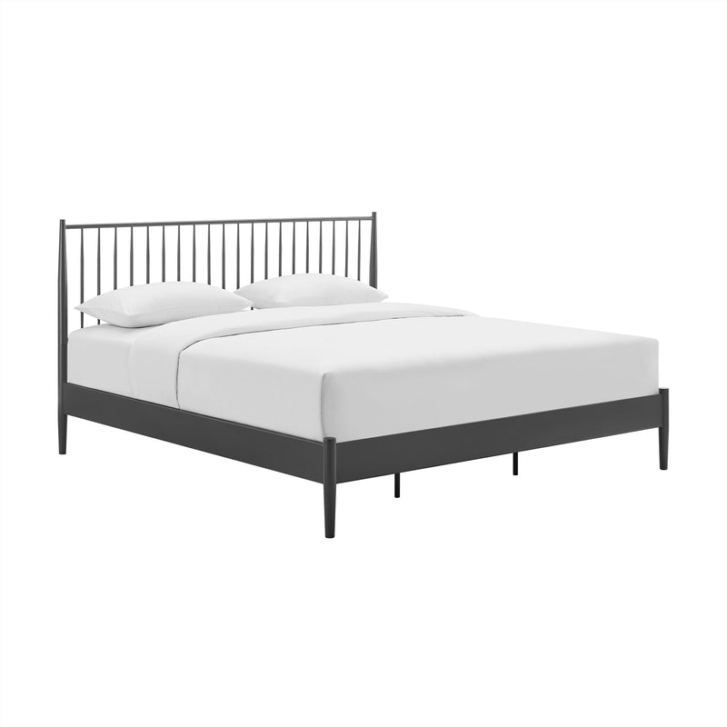 Adair Spindle Metal Twin Platform Bed