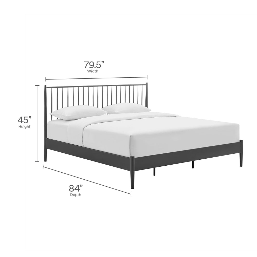 Adair Spindle Metal King Platform Bed by Modway | Beds | Modishstore - 9