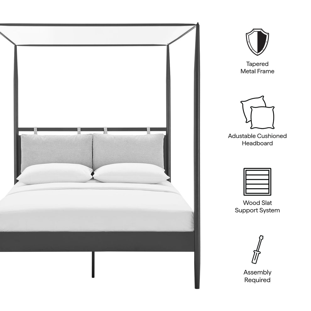 Marlowe 4-Poster Canopy Metal Queen Platform Bed by Modway | Beds | Modishstore - 9