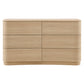 Mirae 6-Drawer Curved Dresser by Modway