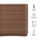 Mirae 3-Drawer Curved Compact Dresser by Modway