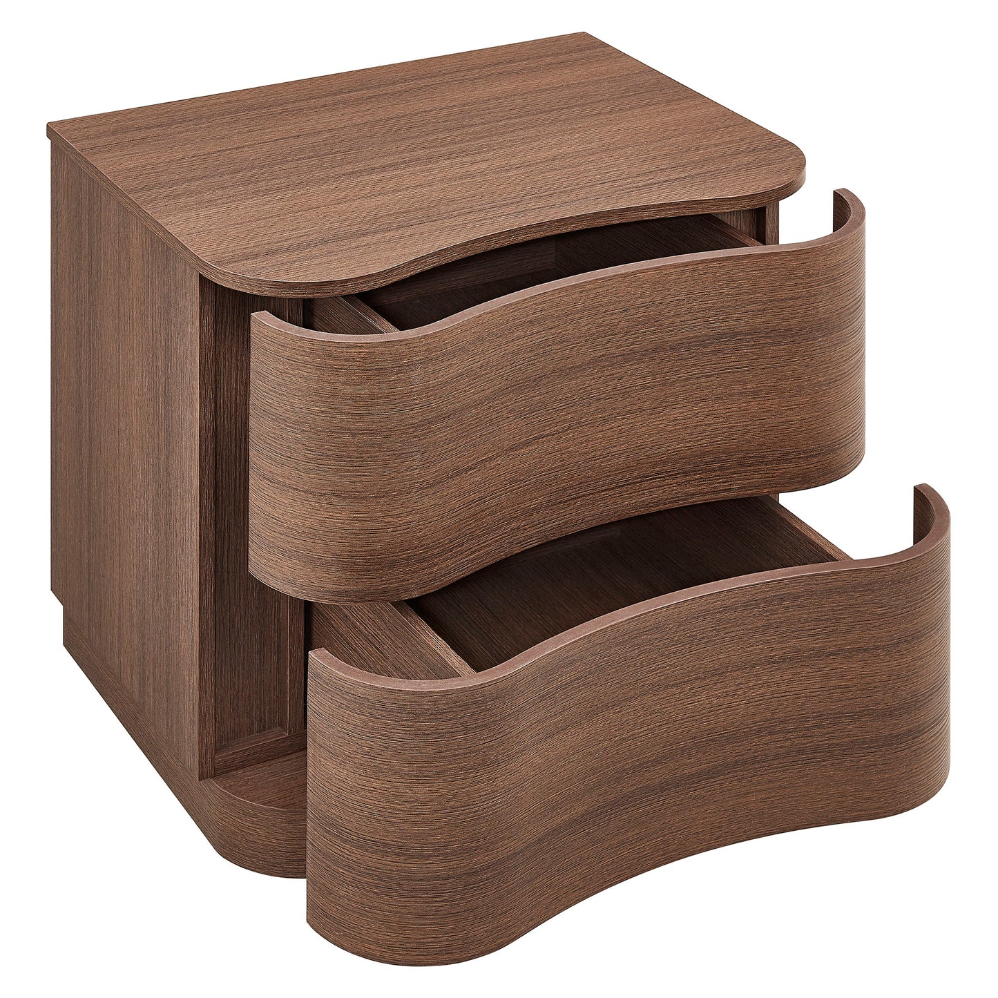 Mirae 2-Drawer Curved Nightstand by Modway