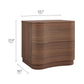 Mirae 2-Drawer Curved Nightstand by Modway
