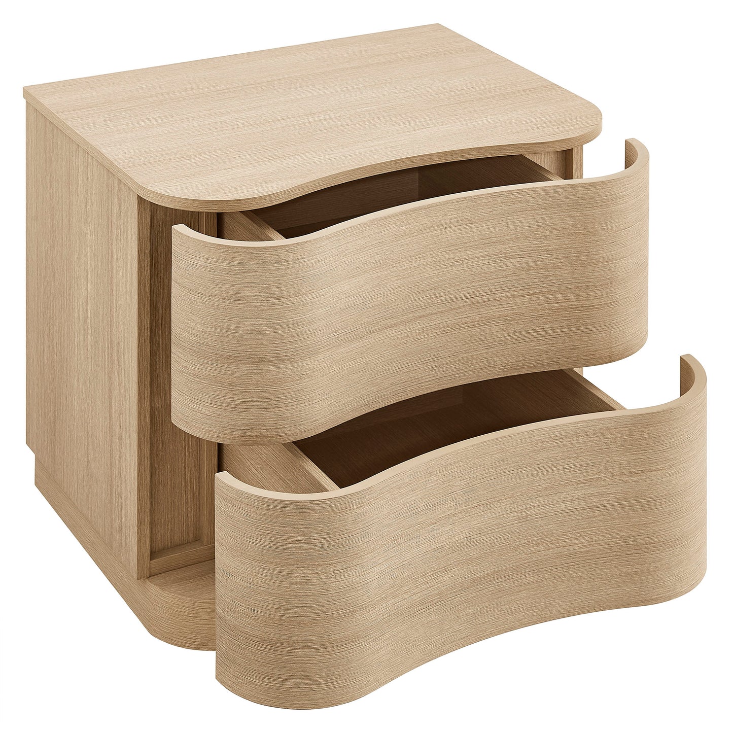 Mirae 2-Drawer Curved Nightstand by Modway