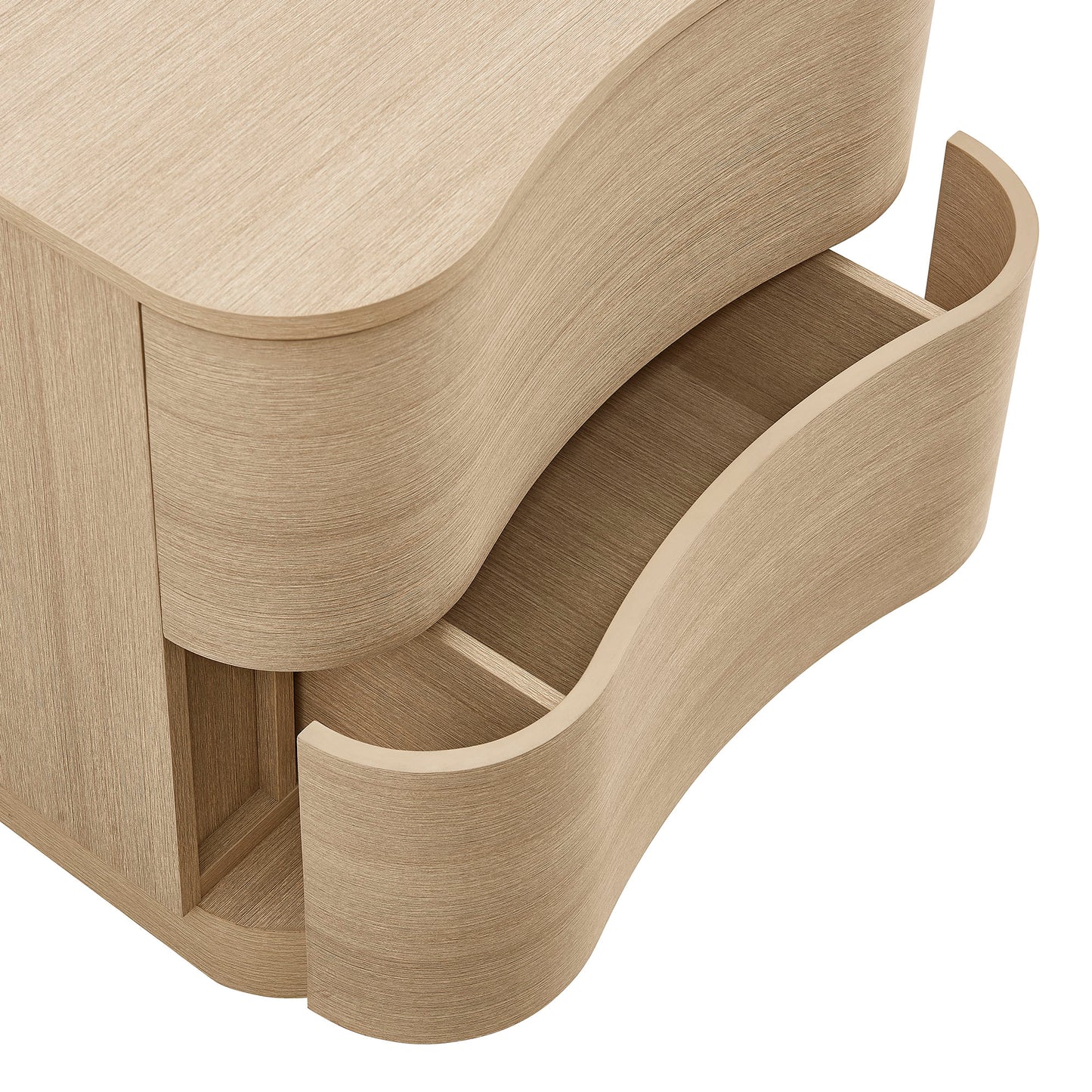 Mirae 2-Drawer Curved Nightstand by Modway