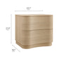 Mirae 2-Drawer Curved Nightstand by Modway