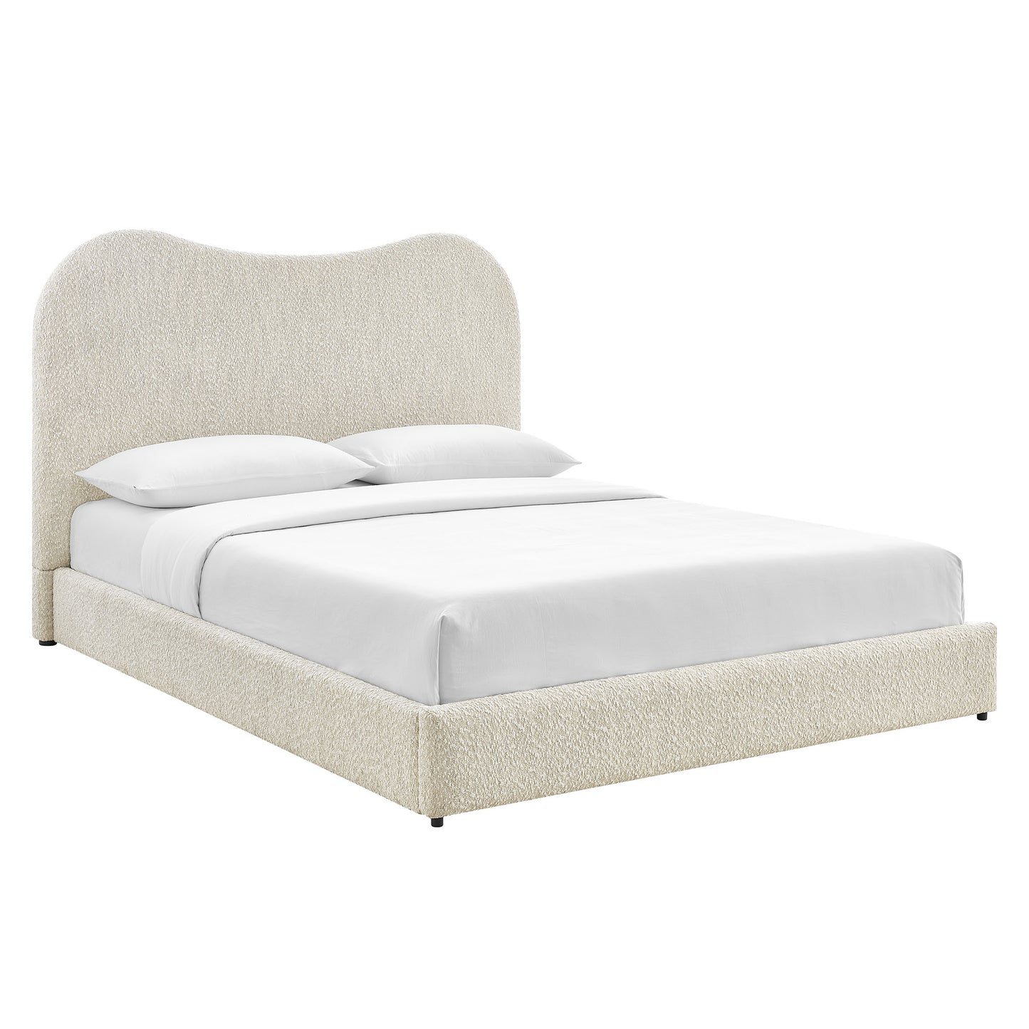 Seluna Boucle Queen Platform Bed by Modway | Beds | Modishstore - 2