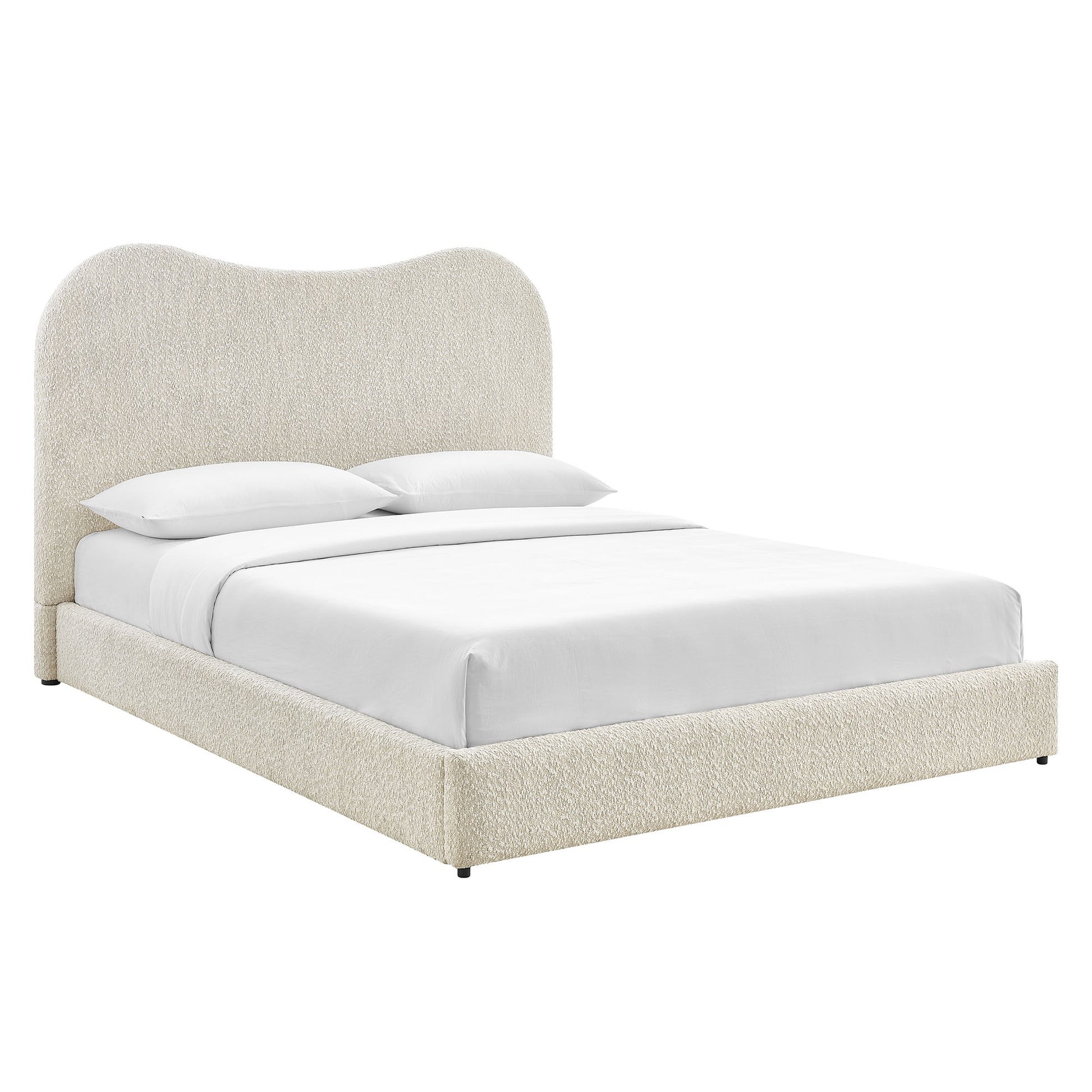 Seluna Boucle Queen Platform Bed by Modway | Beds | Modishstore - 2