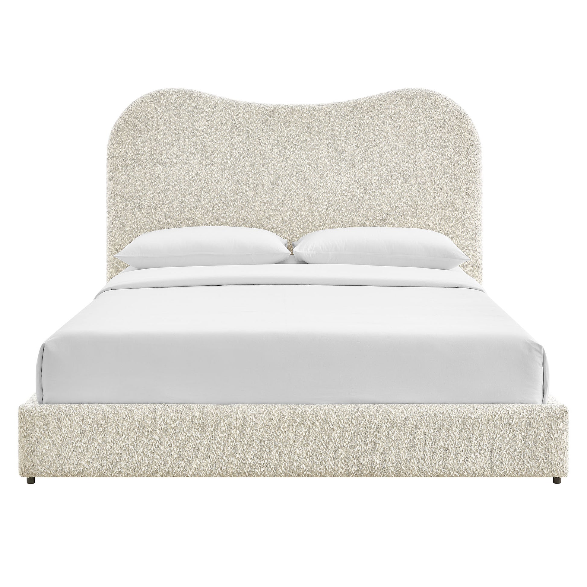 Seluna Boucle Queen Platform Bed by Modway | Beds | Modishstore - 4