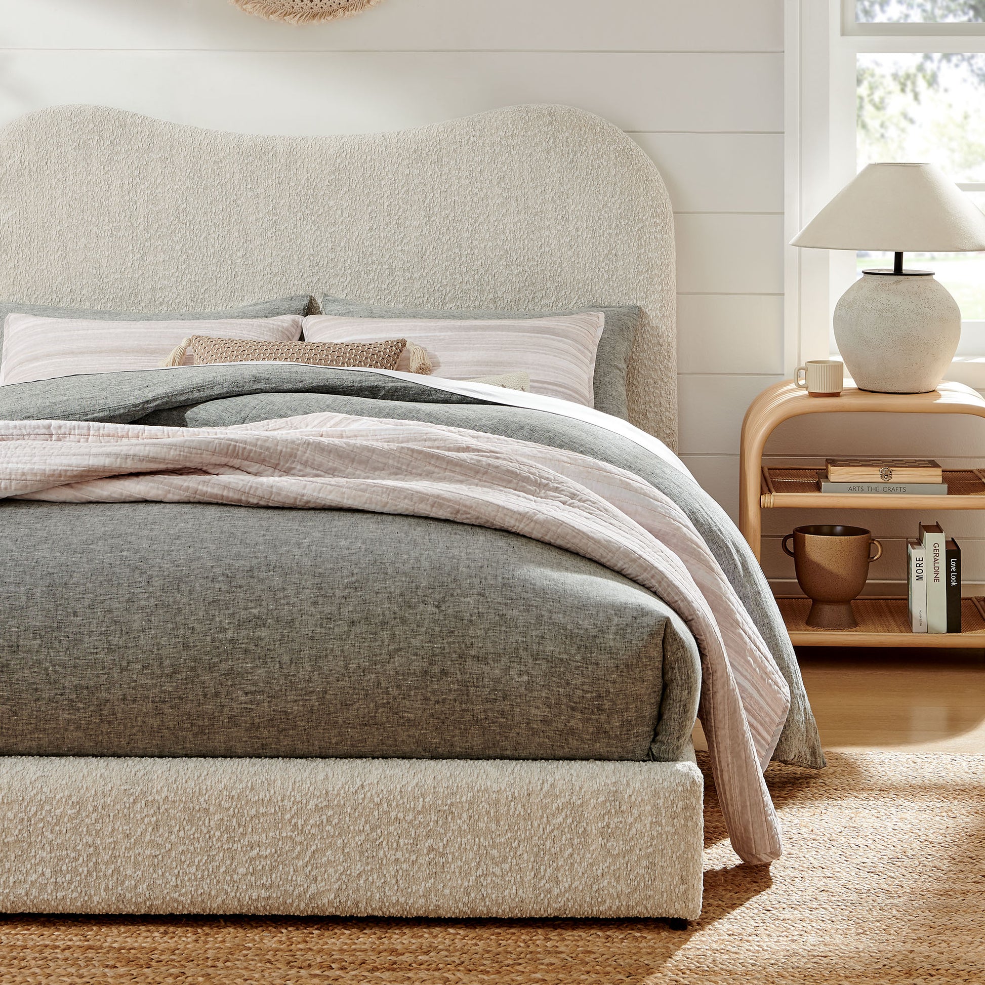 Seluna Boucle Queen Platform Bed by Modway | Beds | Modishstore - 8