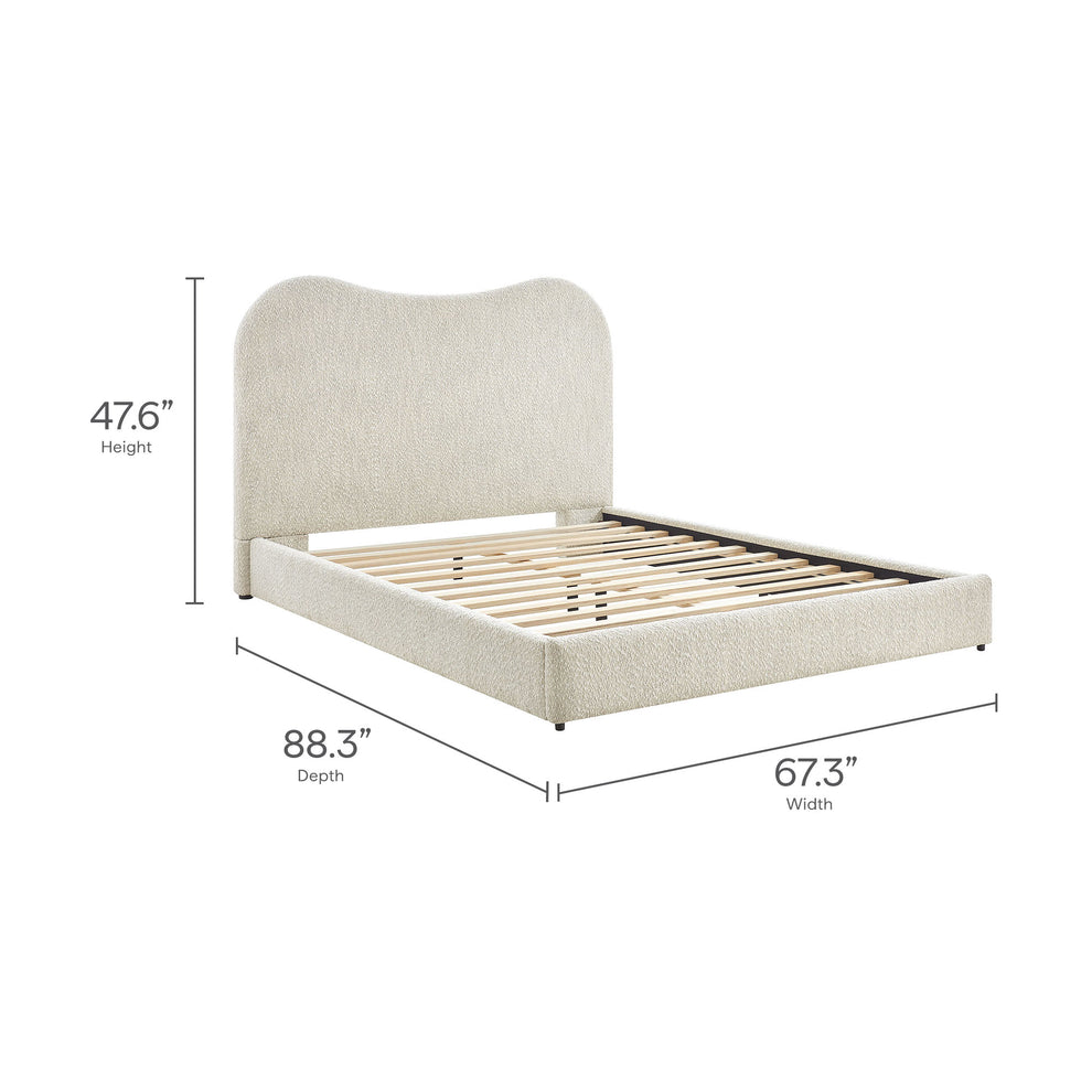 Seluna Boucle Queen Platform Bed by Modway | Beds | Modishstore - 10