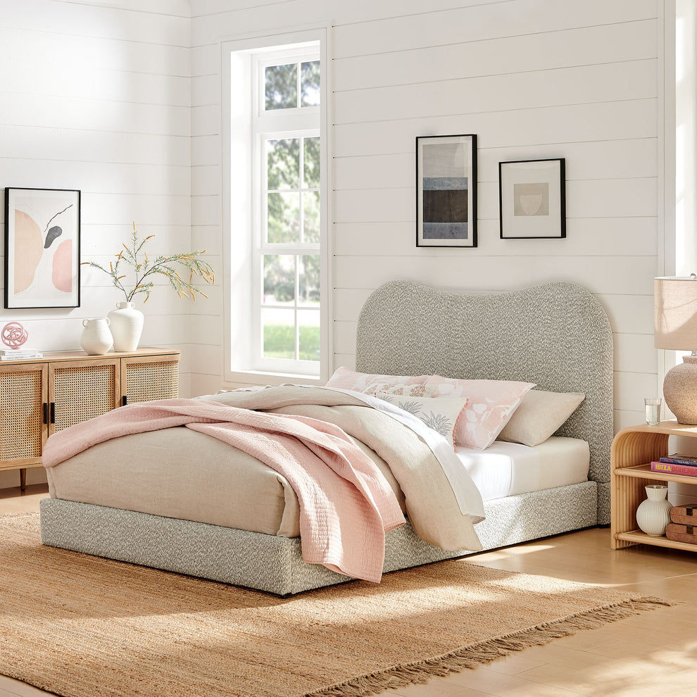Seluna Boucle Queen Platform Bed by Modway | Beds | Modishstore - 19