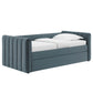 Veyla Channel Tufted Performance Velvet Twin Daybed With Trundle by Modway | Beds | Modishstore - 2