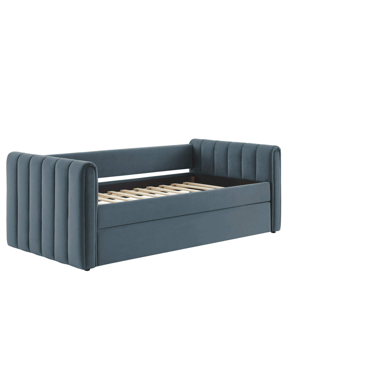 Veyla Channel Tufted Performance Velvet Twin Daybed With Trundle by Modway | Beds | Modishstore - 4