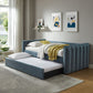Veyla Channel Tufted Performance Velvet Twin Daybed With Trundle by Modway | Beds | Modishstore - 6