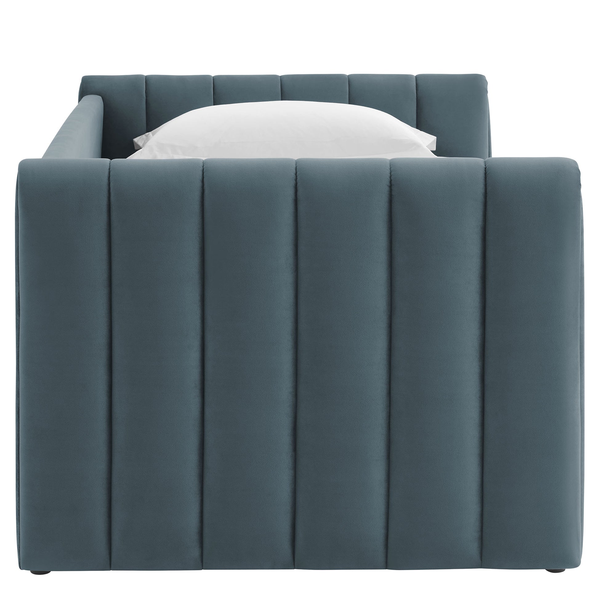 Veyla Channel Tufted Performance Velvet Twin Daybed With Trundle by Modway | Beds | Modishstore - 8