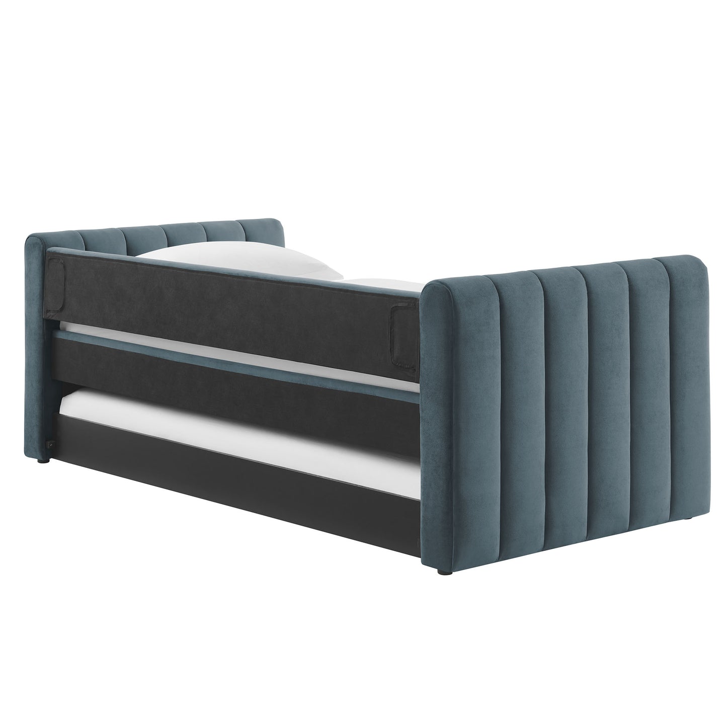 Veyla Channel Tufted Performance Velvet Twin Daybed With Trundle by Modway | Beds | Modishstore - 9