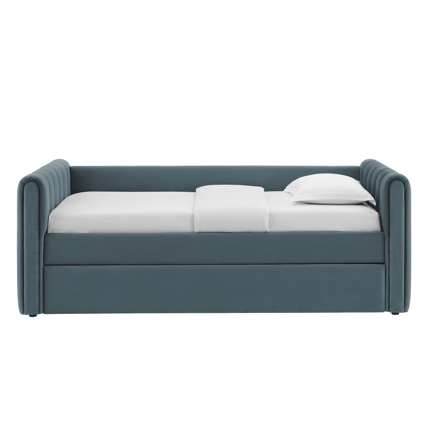Veyla Channel Tufted Performance Velvet Twin Daybed With Trundle by Modway | Beds | Modishstore - 10
