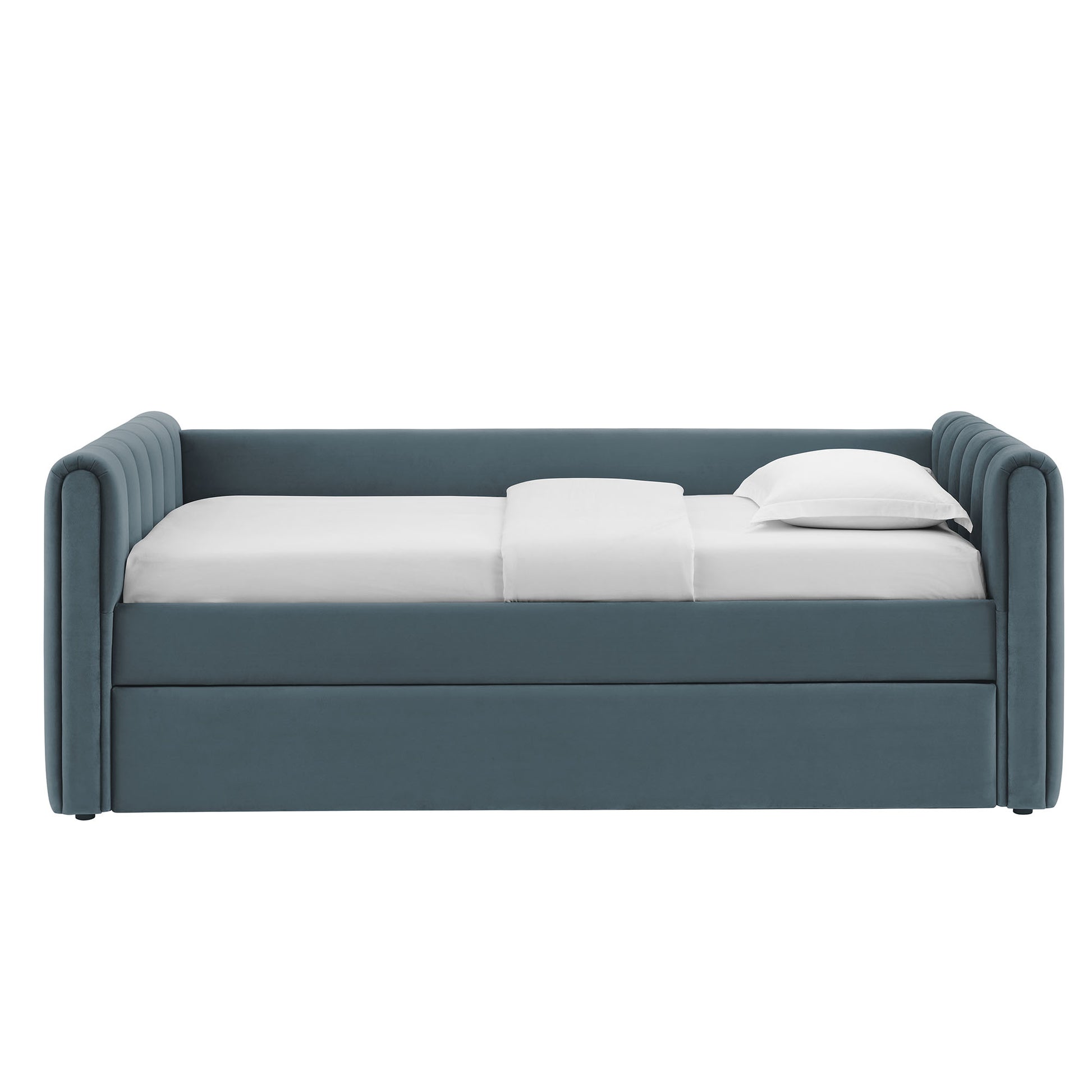 Veyla Channel Tufted Performance Velvet Twin Daybed With Trundle by Modway | Beds | Modishstore - 10