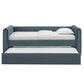 Veyla Channel Tufted Performance Velvet Twin Daybed With Trundle by Modway | Beds | Modishstore - 13