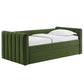 Veyla Channel Tufted Performance Velvet Twin Daybed With Trundle by Modway | Beds | Modishstore - 17