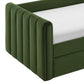 Veyla Channel Tufted Performance Velvet Twin Daybed With Trundle by Modway | Beds | Modishstore - 18