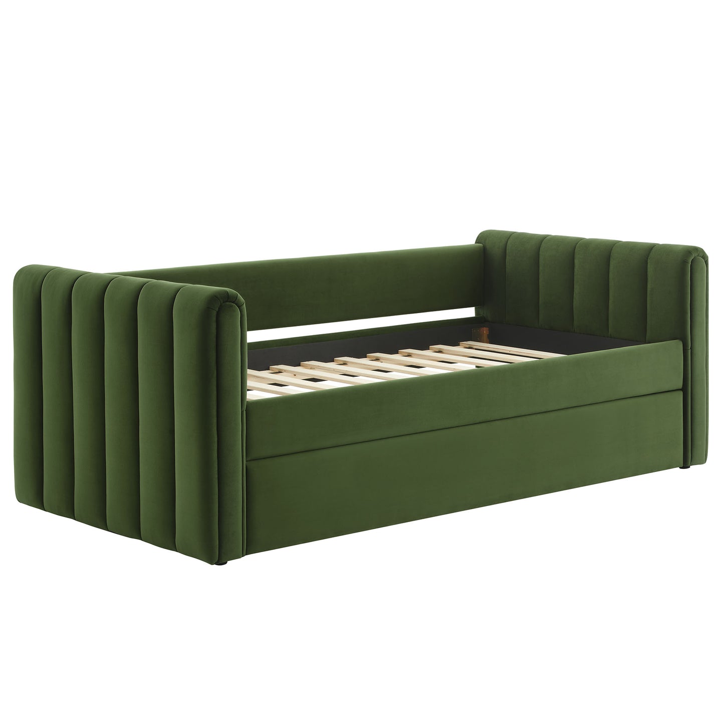 Veyla Channel Tufted Performance Velvet Twin Daybed With Trundle by Modway | Beds | Modishstore - 23