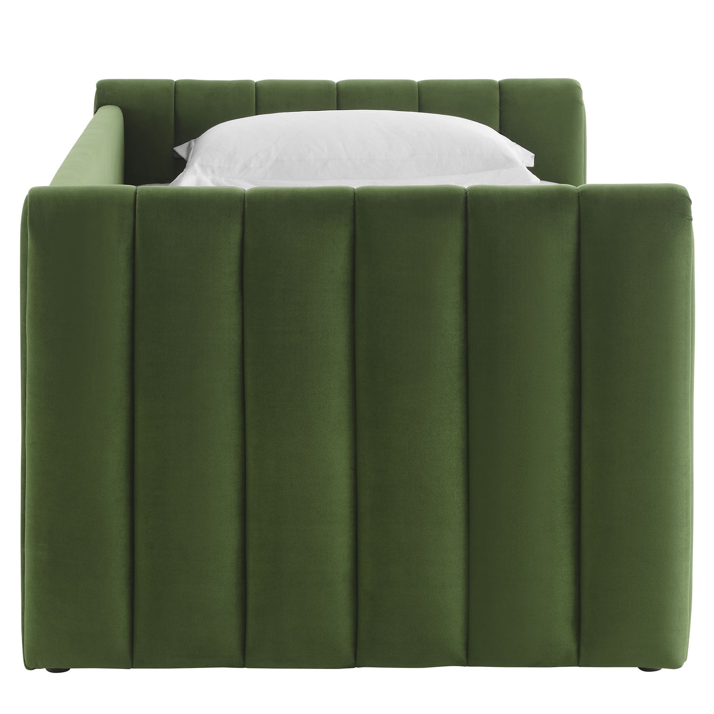 Veyla Channel Tufted Performance Velvet Twin Daybed With Trundle by Modway | Beds | Modishstore - 24