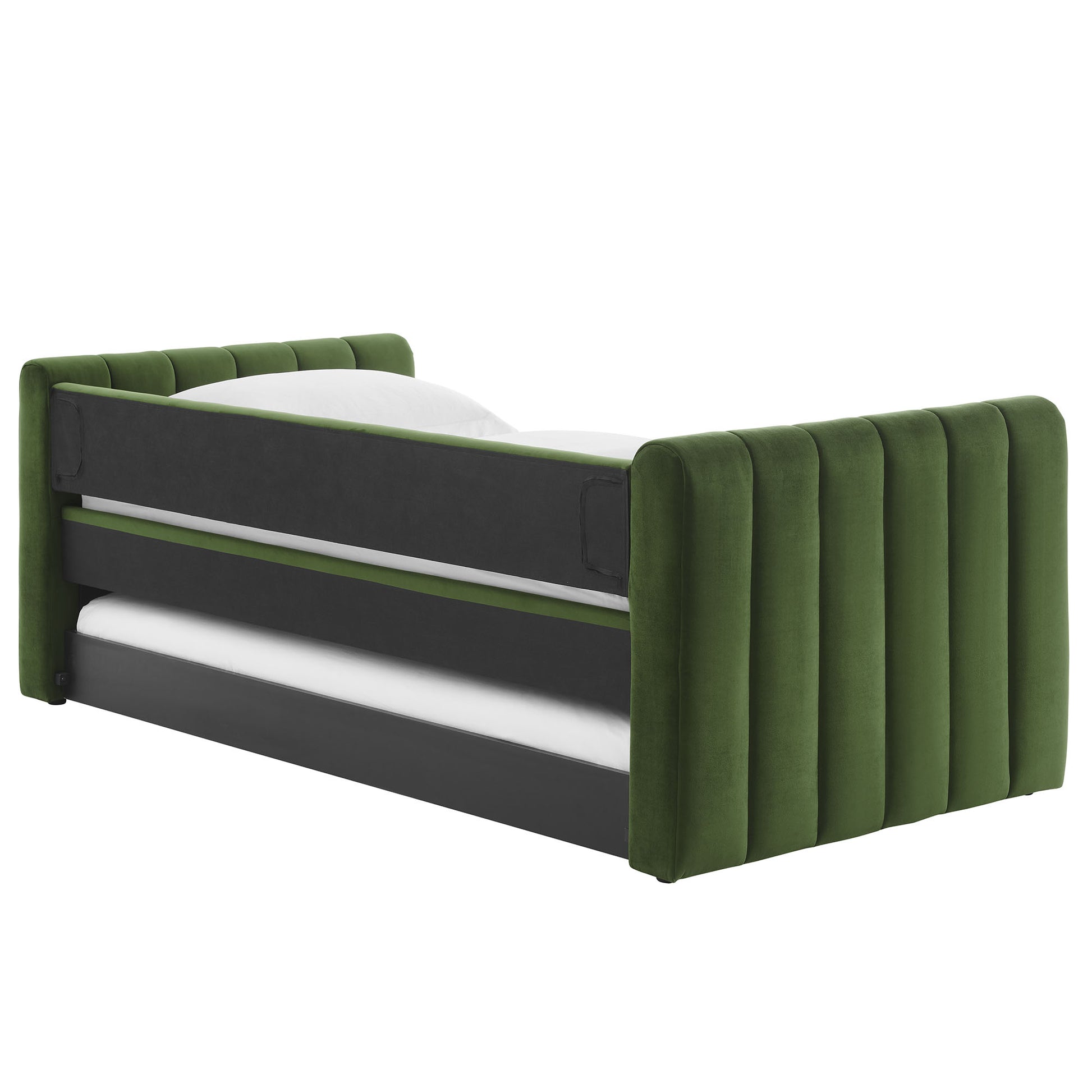 Veyla Channel Tufted Performance Velvet Twin Daybed With Trundle by Modway | Beds | Modishstore - 25