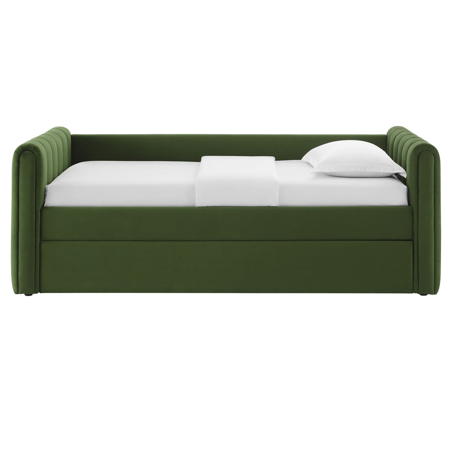 Veyla Channel Tufted Performance Velvet Twin Daybed With Trundle by Modway | Beds | Modishstore - 26