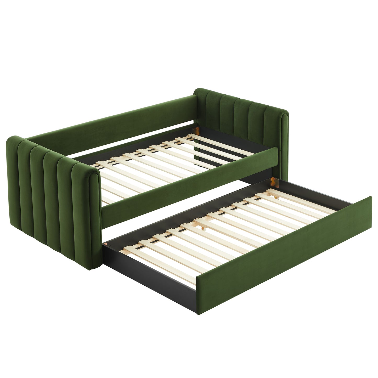 Veyla Channel Tufted Performance Velvet Twin Daybed With Trundle by Modway | Beds | Modishstore - 28