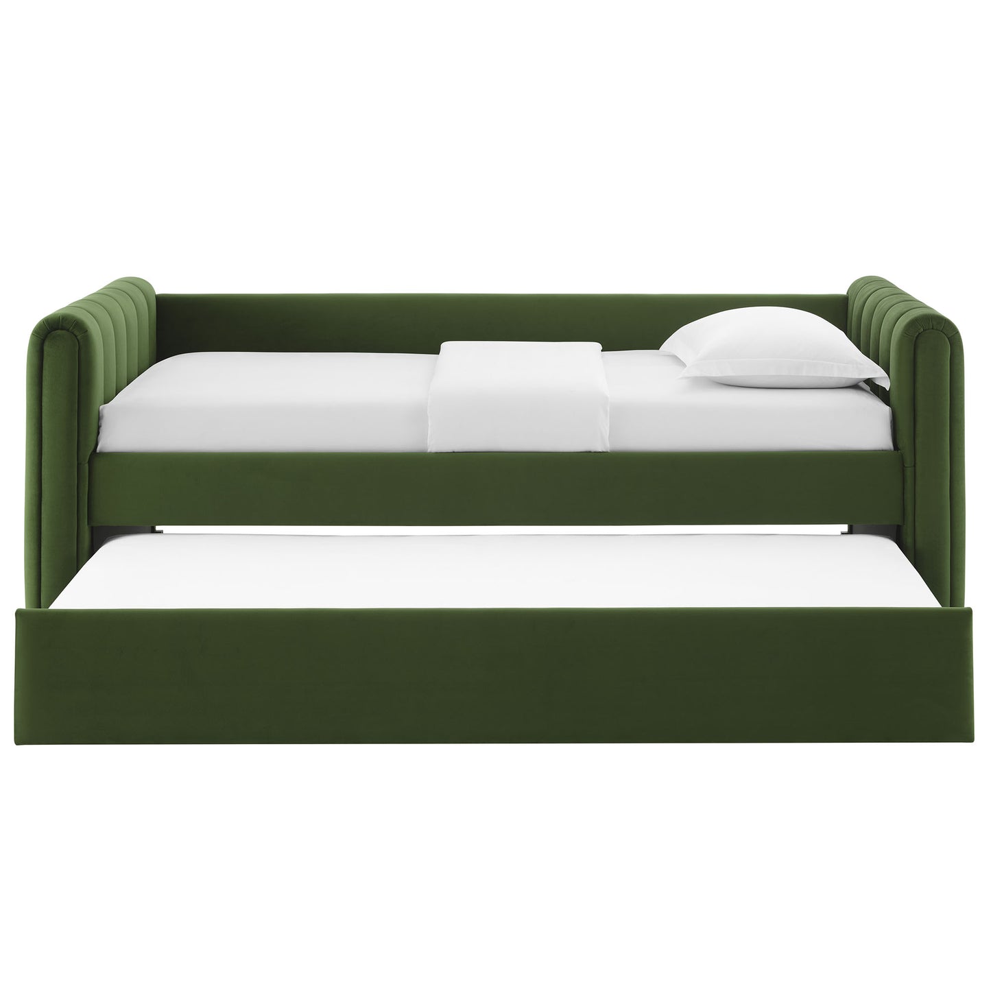 Veyla Channel Tufted Performance Velvet Twin Daybed With Trundle by Modway | Beds | Modishstore - 29