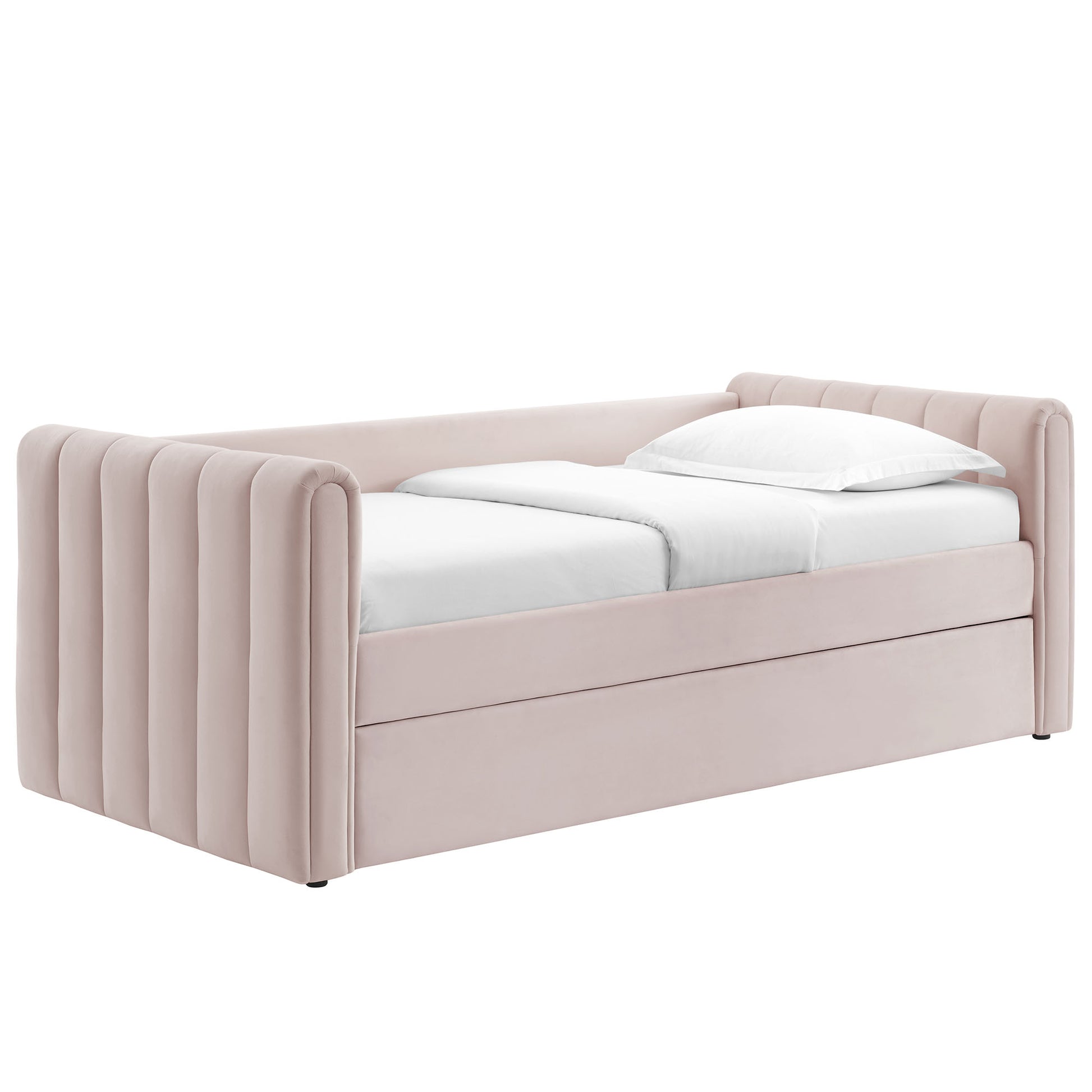 Veyla Channel Tufted Performance Velvet Twin Daybed With Trundle by Modway | Beds | Modishstore - 33
