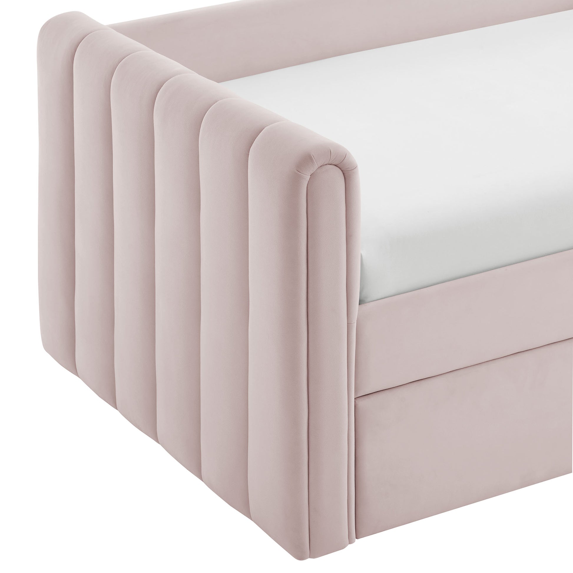 Veyla Channel Tufted Performance Velvet Twin Daybed With Trundle by Modway | Beds | Modishstore - 34