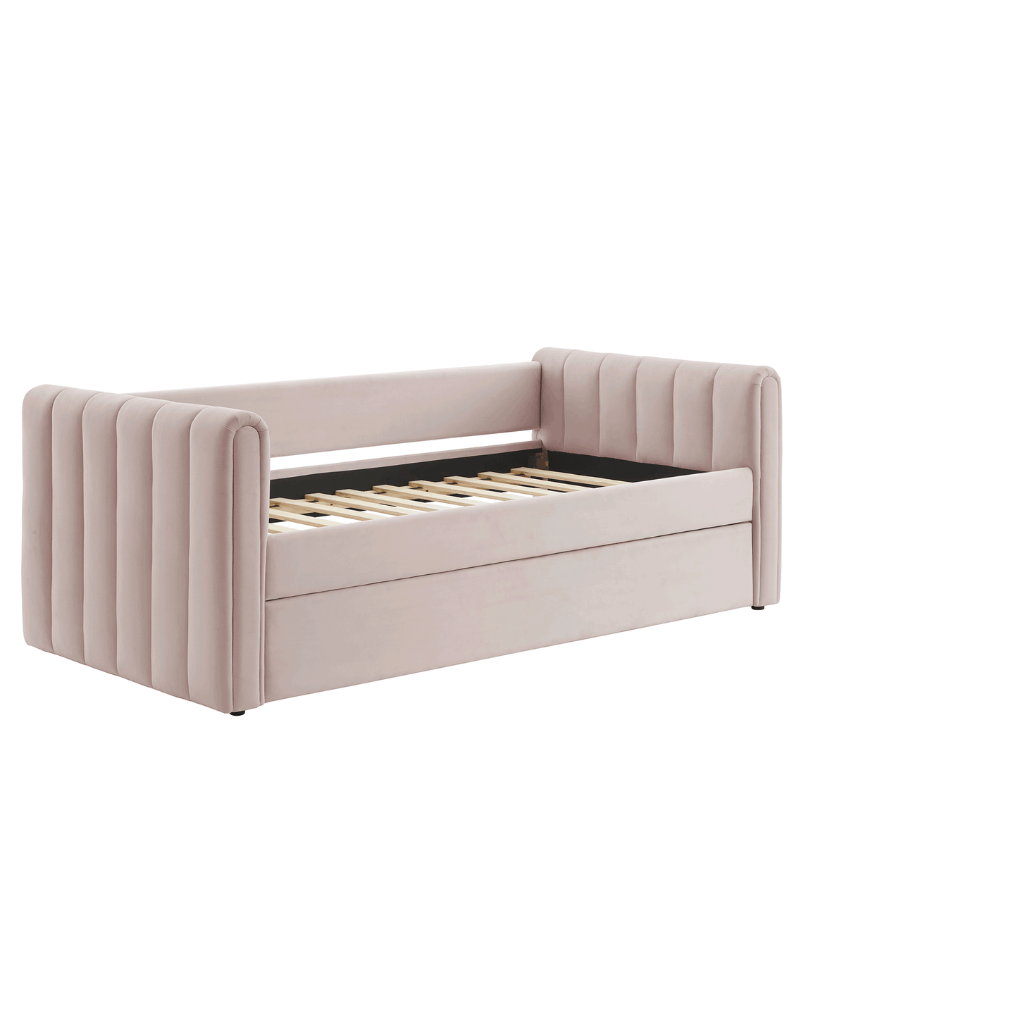 Veyla Channel Tufted Performance Velvet Twin Daybed With Trundle by Modway | Beds | Modishstore - 35