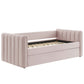 Veyla Channel Tufted Performance Velvet Twin Daybed With Trundle by Modway | Beds | Modishstore - 39